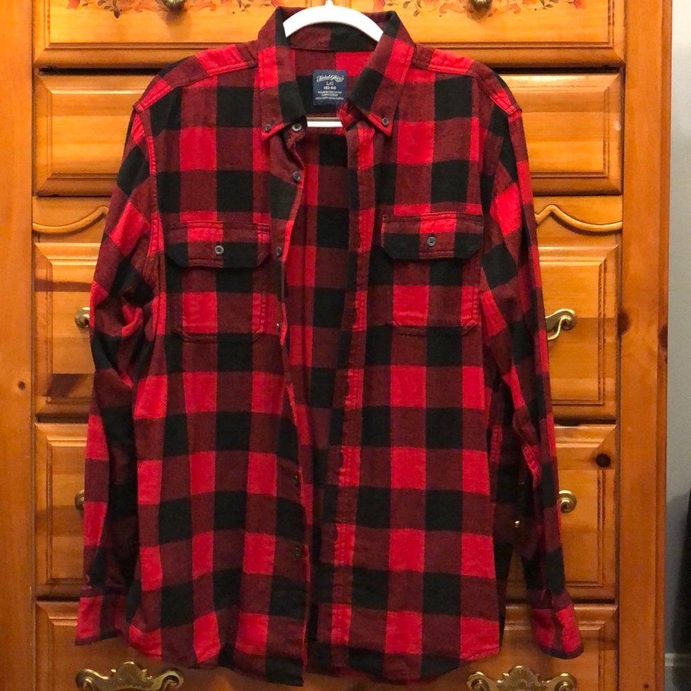 Red and Black Flannel Shirt